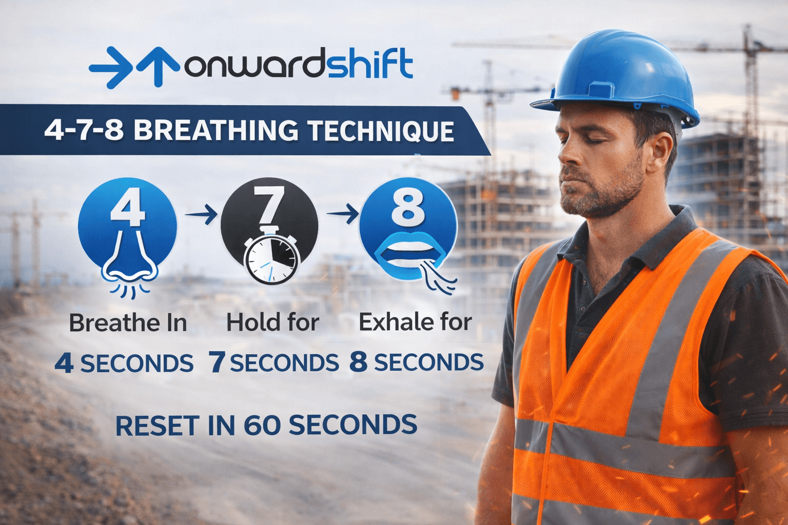 4-7-8 Breathing Technique for Stress Management in Construction